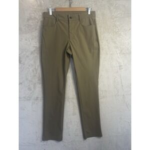 Old Navy Active Tech Hybrid Slim Pants Mens 31x32‎ Khaki Tan 4-Way Stretch Chino